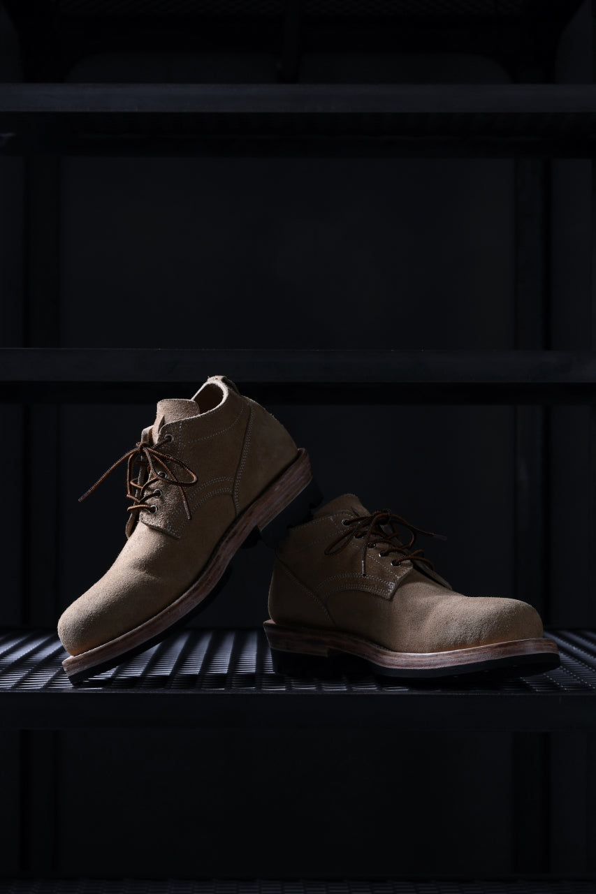 Load image into Gallery viewer, Portaille x LOOM exclusive DOUBLE STITCHED WELT WORKING DERBY / BOX CALF SUEDE (BEIGE)