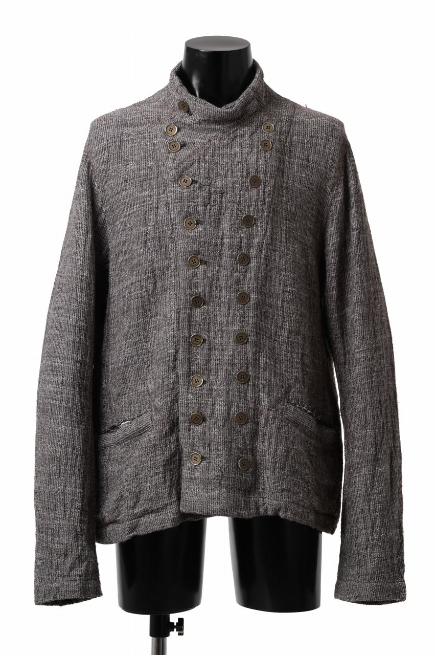 画像をギャラリービューアに読み込む, YUTA MATSUOKA double jacket / double weave cotton wool linen (brown)