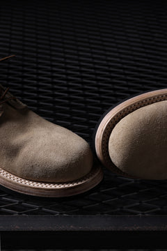 Load image into Gallery viewer, Portaille x LOOM exclusive DOUBLE STITCHED WELT WORKING DERBY / BOX CALF SUEDE (BEIGE)