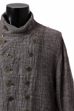 画像をギャラリービューアに読み込む, YUTA MATSUOKA double jacket / double weave cotton wool linen (brown)