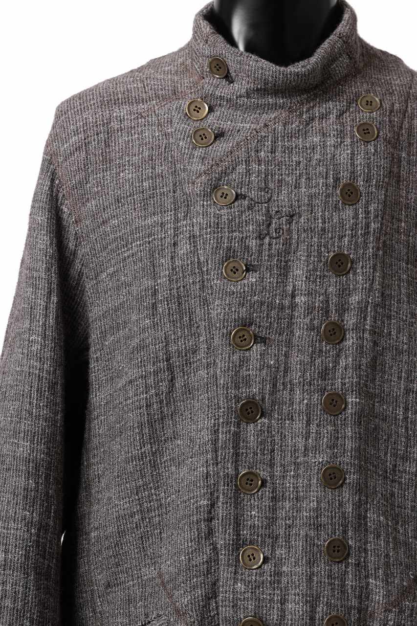 画像をギャラリービューアに読み込む, YUTA MATSUOKA double jacket / double weave cotton wool linen (brown)