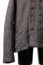 画像をギャラリービューアに読み込む, YUTA MATSUOKA double jacket / double weave cotton wool linen (brown)