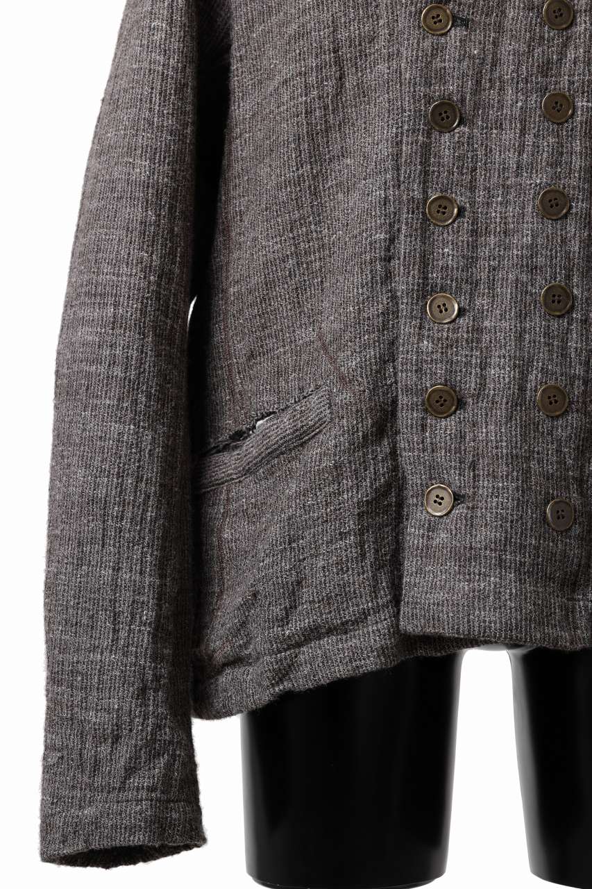 画像をギャラリービューアに読み込む, YUTA MATSUOKA double jacket / double weave cotton wool linen (brown)