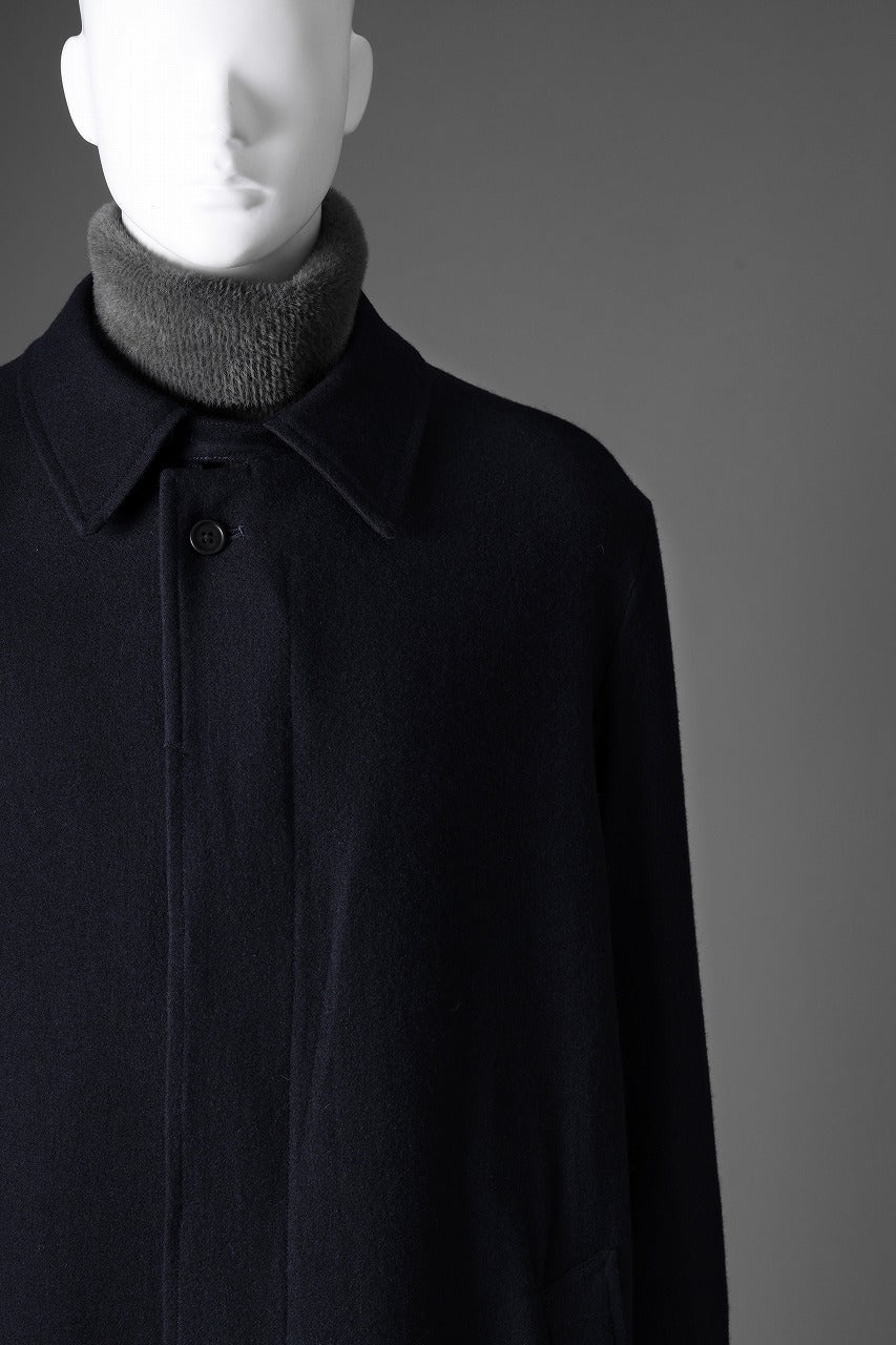画像をギャラリービューアに読み込む, Y's for men  SOUTIEN COLLAR COAT / SMOOTH FLANNEL (NAVY)