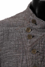 画像をギャラリービューアに読み込む, YUTA MATSUOKA double jacket / double weave cotton wool linen (brown)