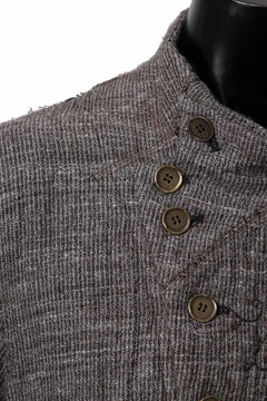 画像をギャラリービューアに読み込む, YUTA MATSUOKA double jacket / double weave cotton wool linen (brown)