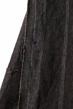 画像をギャラリービューアに読み込む, KLASICA BIRD - Rt  CUT OFF PRIMAL SHORT COAT / IRREGULAR STRIPED ROUGH TWEED (MOCHA)
