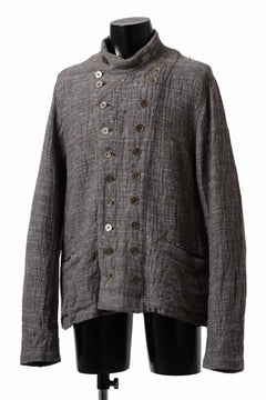 画像をギャラリービューアに読み込む, YUTA MATSUOKA double jacket / double weave cotton wool linen (brown)
