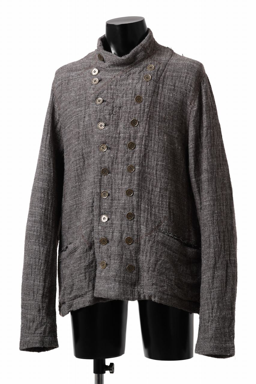 画像をギャラリービューアに読み込む, YUTA MATSUOKA double jacket / double weave cotton wool linen (brown)
