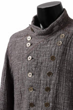 画像をギャラリービューアに読み込む, YUTA MATSUOKA double jacket / double weave cotton wool linen (brown)