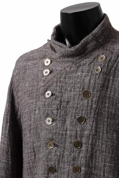 画像をギャラリービューアに読み込む, YUTA MATSUOKA double jacket / double weave cotton wool linen (brown)