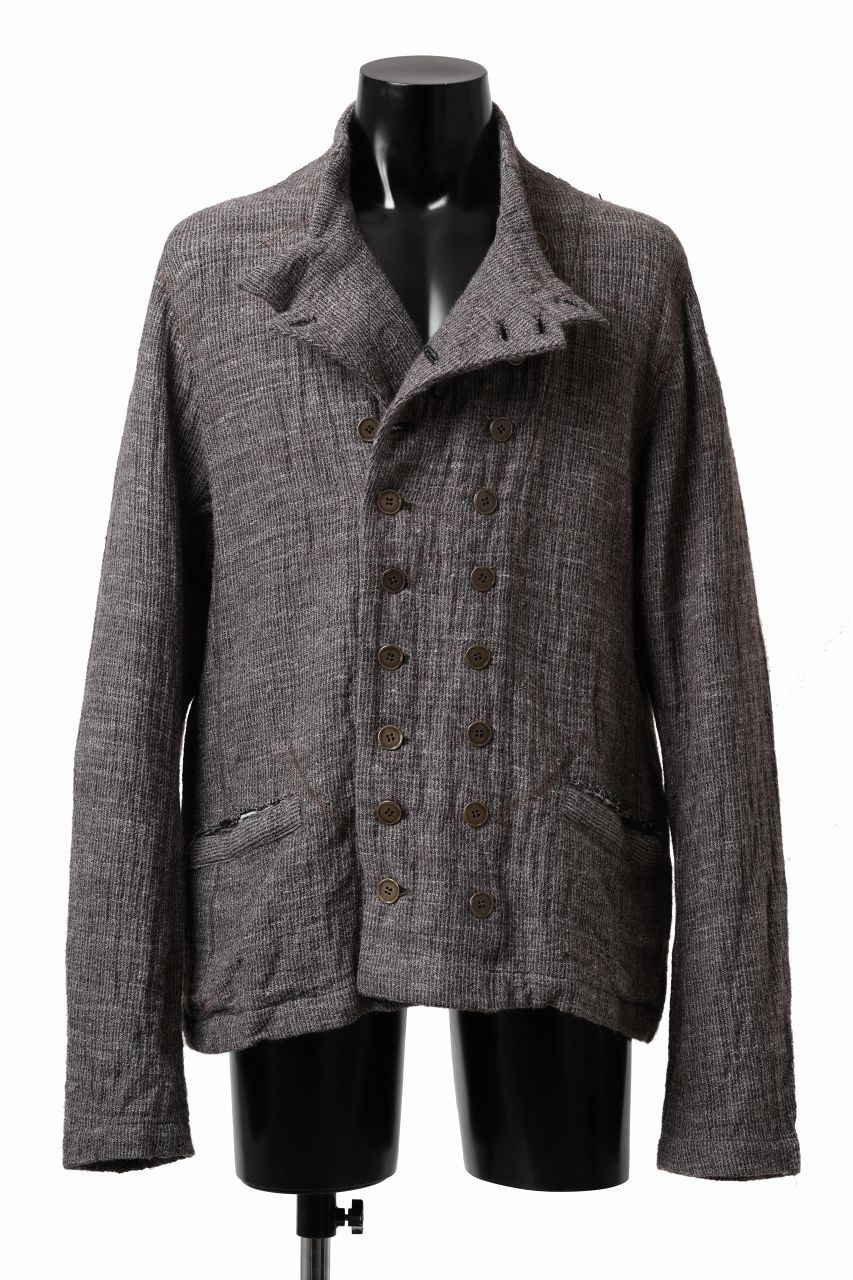 画像をギャラリービューアに読み込む, YUTA MATSUOKA double jacket / double weave cotton wool linen (brown)