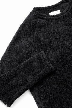 画像をギャラリービューアに読み込む, N/07 exclusive BOA FLEECE STRAIGHT TOP (BLACK)