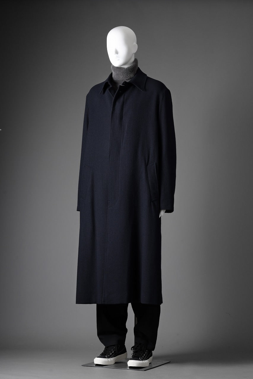 画像をギャラリービューアに読み込む, Y's for men  SOUTIEN COLLAR COAT / SMOOTH FLANNEL (NAVY)