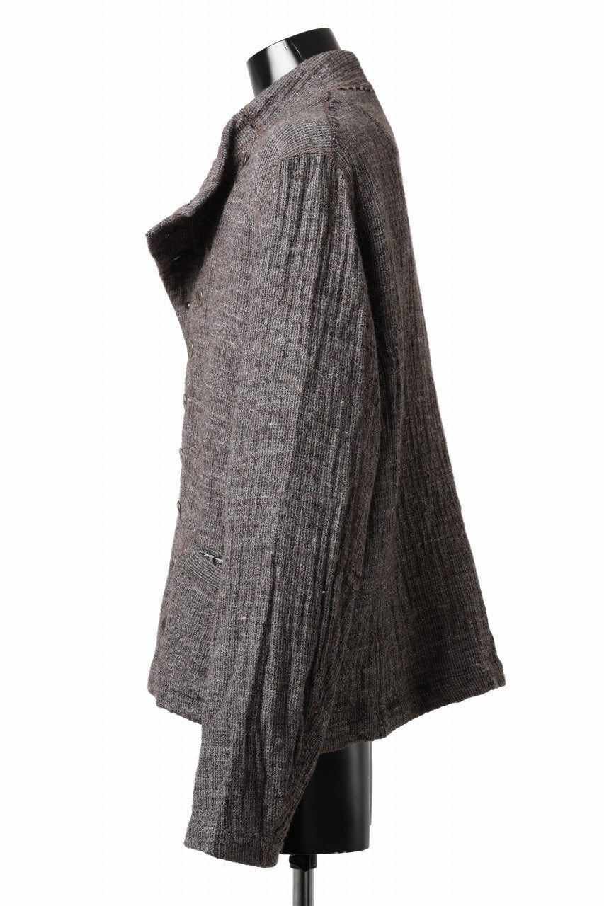 画像をギャラリービューアに読み込む, YUTA MATSUOKA double jacket / double weave cotton wool linen (brown)