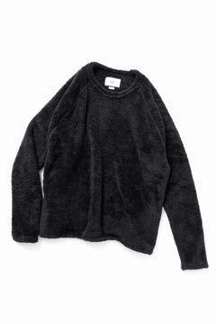 画像をギャラリービューアに読み込む, N/07 exclusive BOA FLEECE STRAIGHT TOP (BLACK)