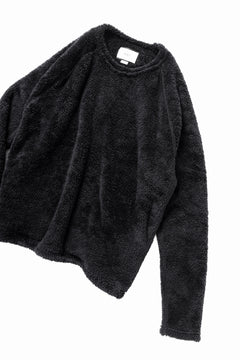 画像をギャラリービューアに読み込む, N/07 exclusive BOA FLEECE STRAIGHT TOP (BLACK)