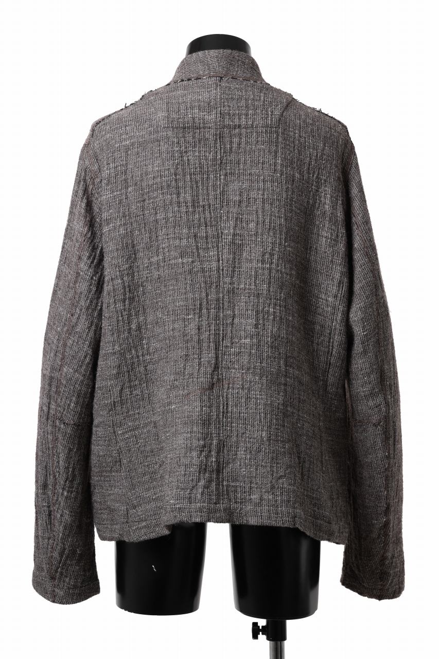 画像をギャラリービューアに読み込む, YUTA MATSUOKA double jacket / double weave cotton wool linen (brown)