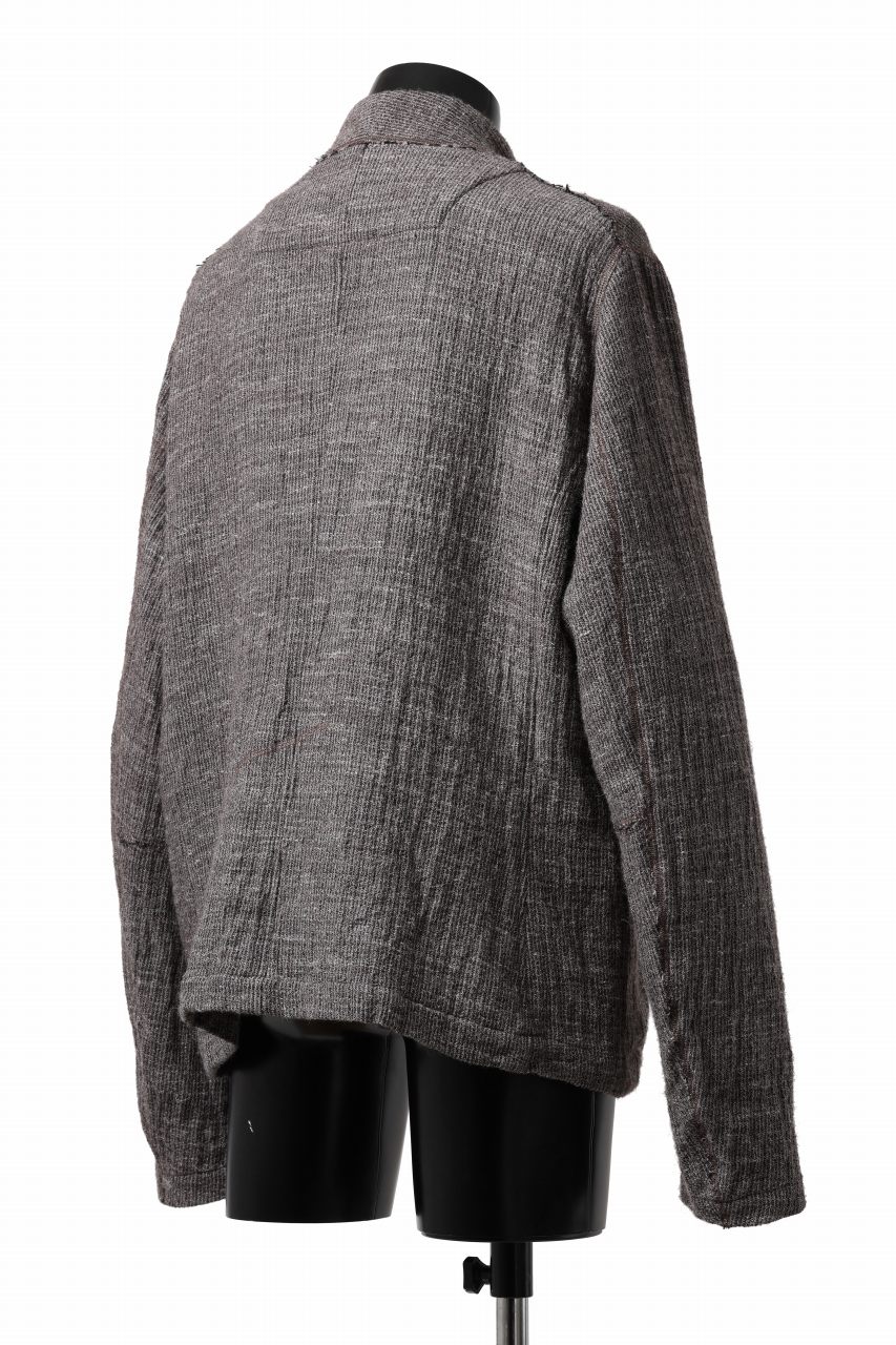 画像をギャラリービューアに読み込む, YUTA MATSUOKA double jacket / double weave cotton wool linen (brown)