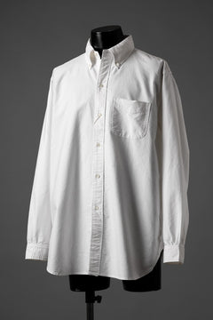 画像をギャラリービューアに読み込む, FULLCOUNT Limited GOOD OLD B.D. SHIRT / SUVIN COTTON OXFORD (WHITE)