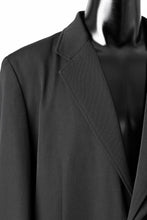 画像をギャラリービューアに読み込む, Y's for men SHAVED CLOTH JACKET / WRINKLED GABARDINE (BLACK)