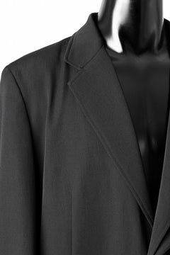 画像をギャラリービューアに読み込む, Y's for men SHAVED CLOTH JACKET / WRINKLED GABARDINE (BLACK)