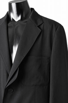 画像をギャラリービューアに読み込む, Y's for men SHAVED CLOTH JACKET / WRINKLED GABARDINE (BLACK)