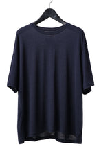 Load image into Gallery viewer, CAPERTICA OVERSIZED S/S TEE / SUPER 120s WASHABLE WOOL JERSEY (NAVY)