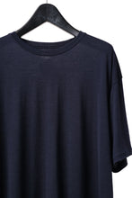 Load image into Gallery viewer, CAPERTICA OVERSIZED S/S TEE / SUPER 120s WASHABLE WOOL JERSEY (NAVY)