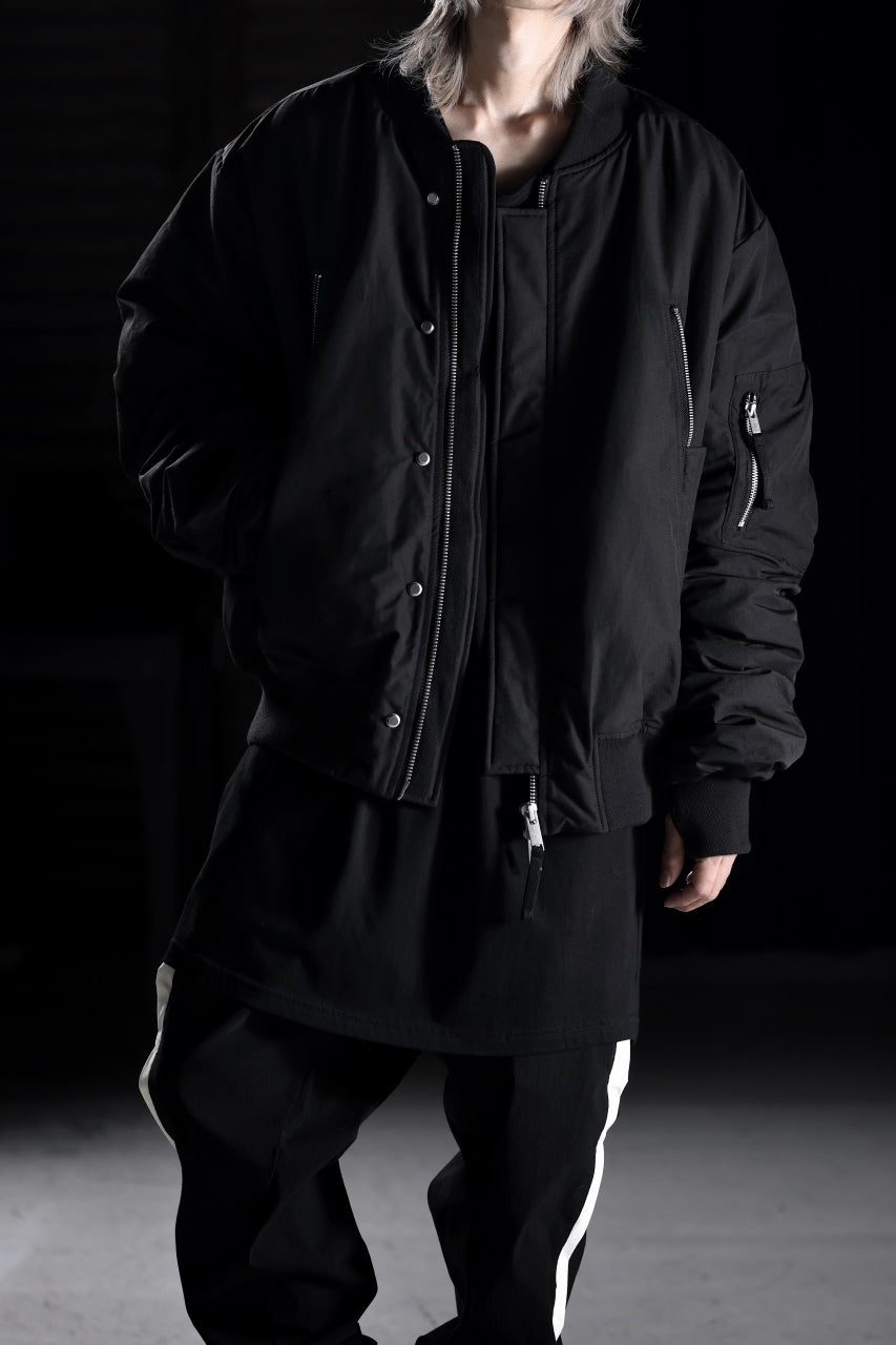 Load image into Gallery viewer, thom/krom FLIGHT BOMBER JACKET / WARM PADDED (BLACK)