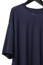 Load image into Gallery viewer, CAPERTICA OVERSIZED S/S TEE / SUPER 120s WASHABLE WOOL JERSEY (NAVY)