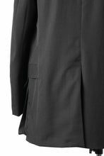 画像をギャラリービューアに読み込む, Y's for men SHAVED CLOTH JACKET / WRINKLED GABARDINE (BLACK)