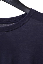 Load image into Gallery viewer, CAPERTICA OVERSIZED S/S TEE / SUPER 120s WASHABLE WOOL JERSEY (NAVY)