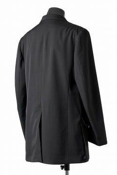 画像をギャラリービューアに読み込む, Y's for men SHAVED CLOTH JACKET / WRINKLED GABARDINE (BLACK)