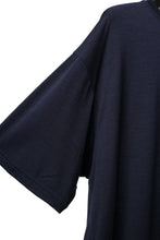 Load image into Gallery viewer, CAPERTICA OVERSIZED S/S TEE / SUPER 120s WASHABLE WOOL JERSEY (NAVY)