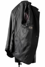 画像をギャラリービューアに読み込む, Y's for men SHAVED CLOTH JACKET / WRINKLED GABARDINE (BLACK)