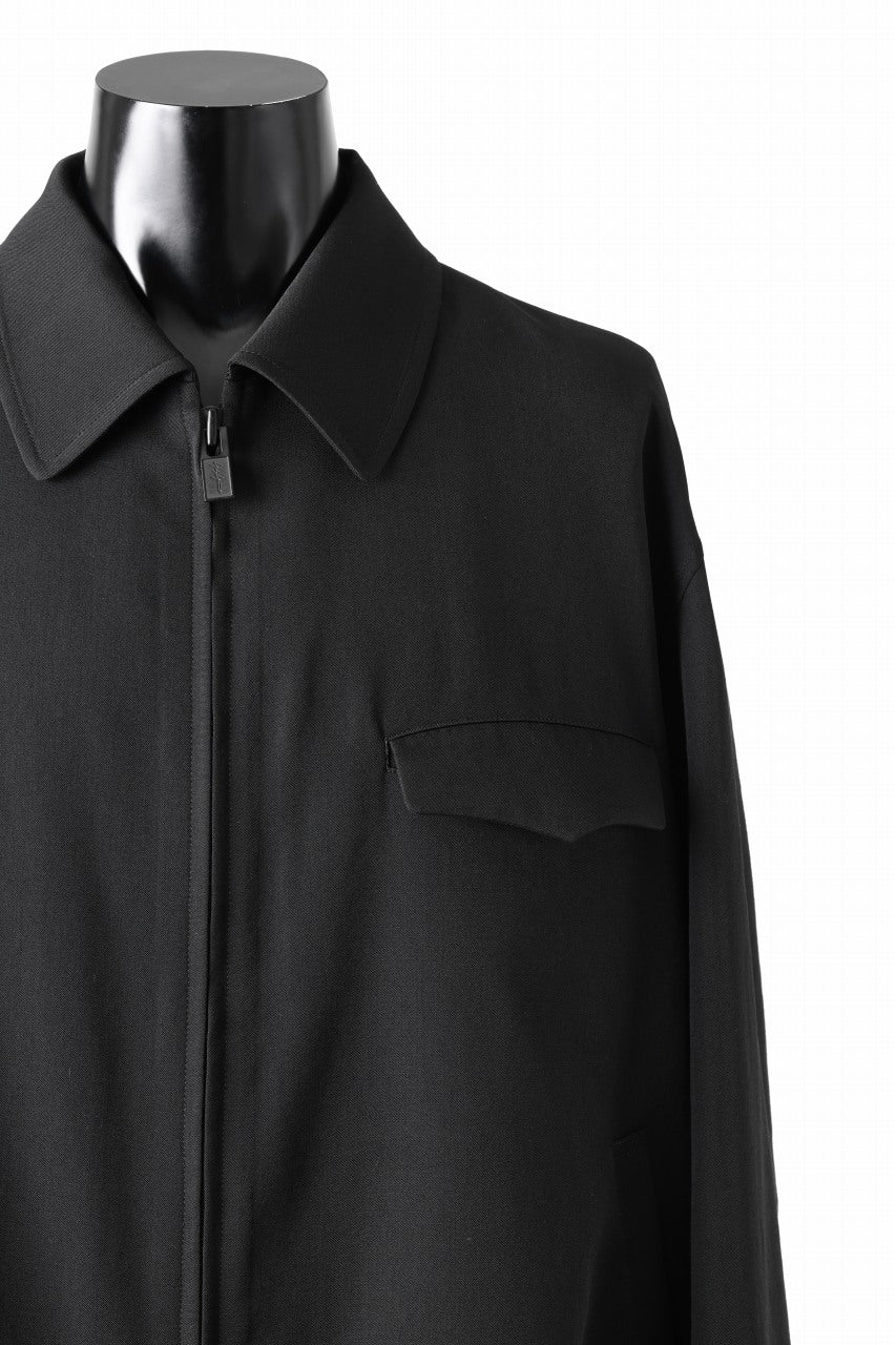 画像をギャラリービューアに読み込む, Y's for men CHEST FLAP BLOUSON / WRINKLED GABARDINE (BLACK)