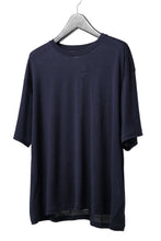 Load image into Gallery viewer, CAPERTICA OVERSIZED S/S TEE / SUPER 120s WASHABLE WOOL JERSEY (NAVY)