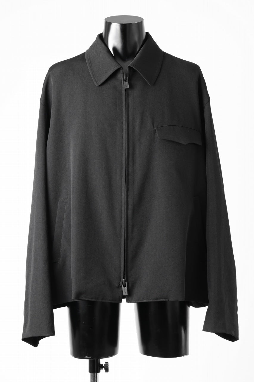 画像をギャラリービューアに読み込む, Y's for men CHEST FLAP BLOUSON / WRINKLED GABARDINE (BLACK)