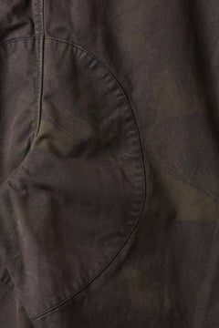 画像をギャラリービューアに読み込む, sus-sous limited trousers MK-0 / british military cotton (CAMOUFLAGE / sumi dyed)