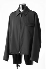 画像をギャラリービューアに読み込む, Y's for men CHEST FLAP BLOUSON / WRINKLED GABARDINE (BLACK)