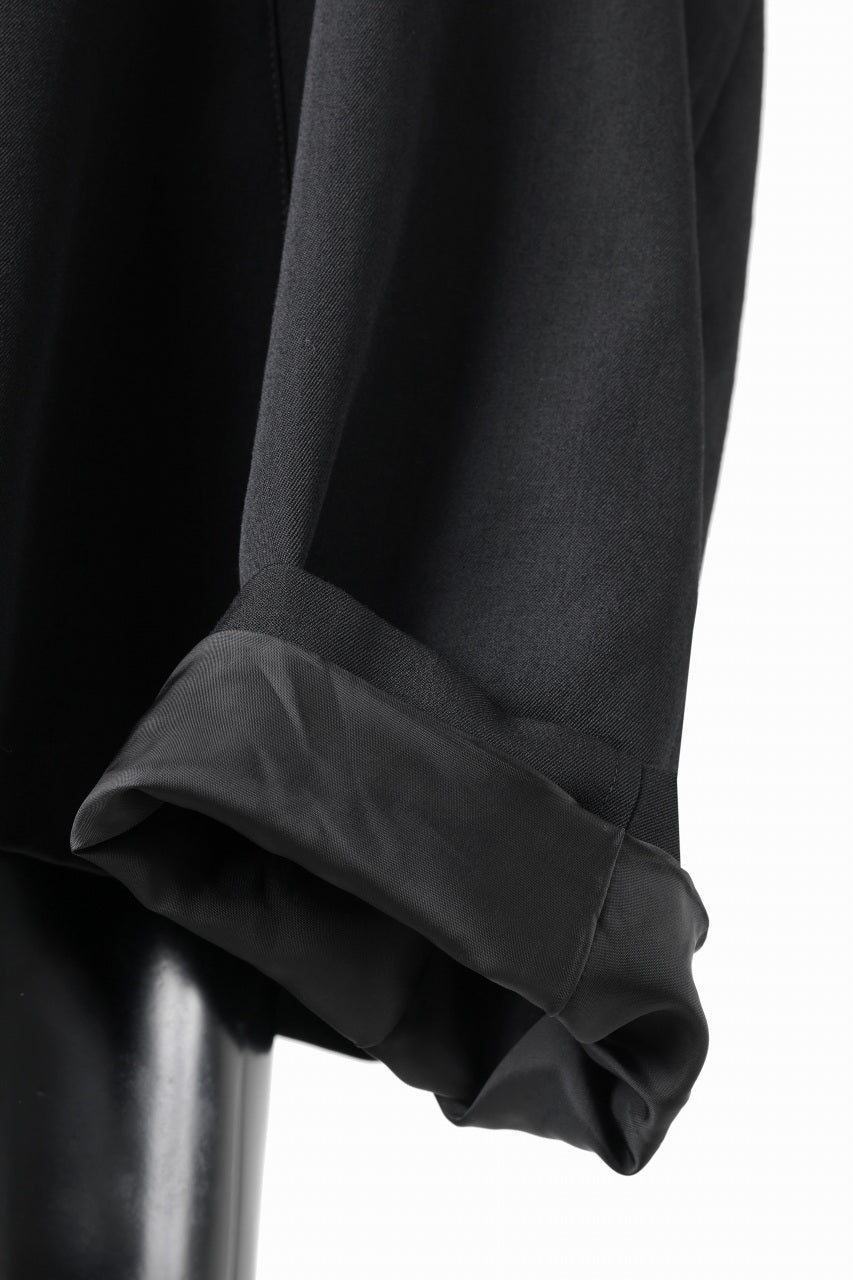 画像をギャラリービューアに読み込む, Y's for men CHEST FLAP BLOUSON / WRINKLED GABARDINE (BLACK)