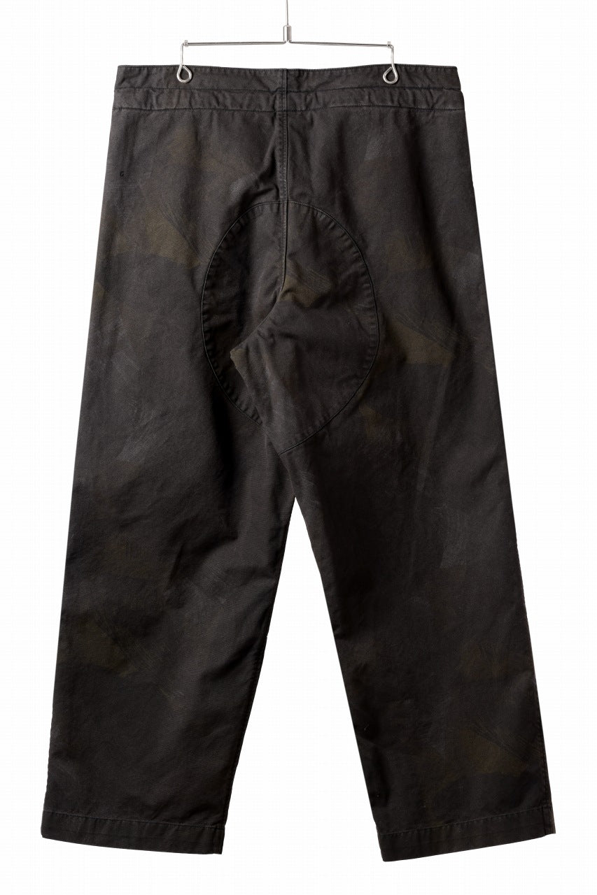 画像をギャラリービューアに読み込む, sus-sous limited trousers MK-0 / british military cotton (CAMOUFLAGE / sumi dyed)