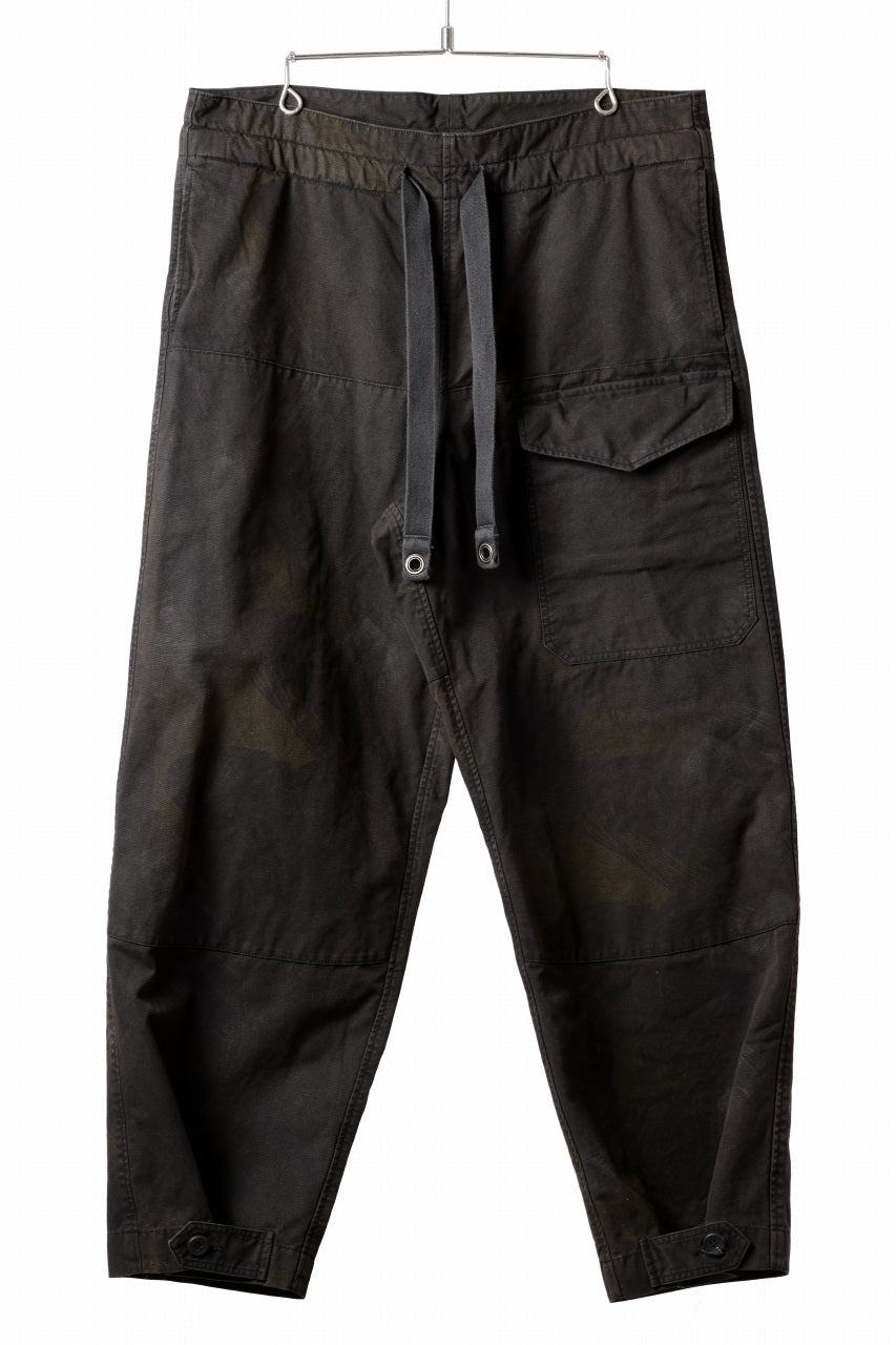 画像をギャラリービューアに読み込む, sus-sous limited trousers MK-0 / british military cotton (CAMOUFLAGE / sumi dyed)
