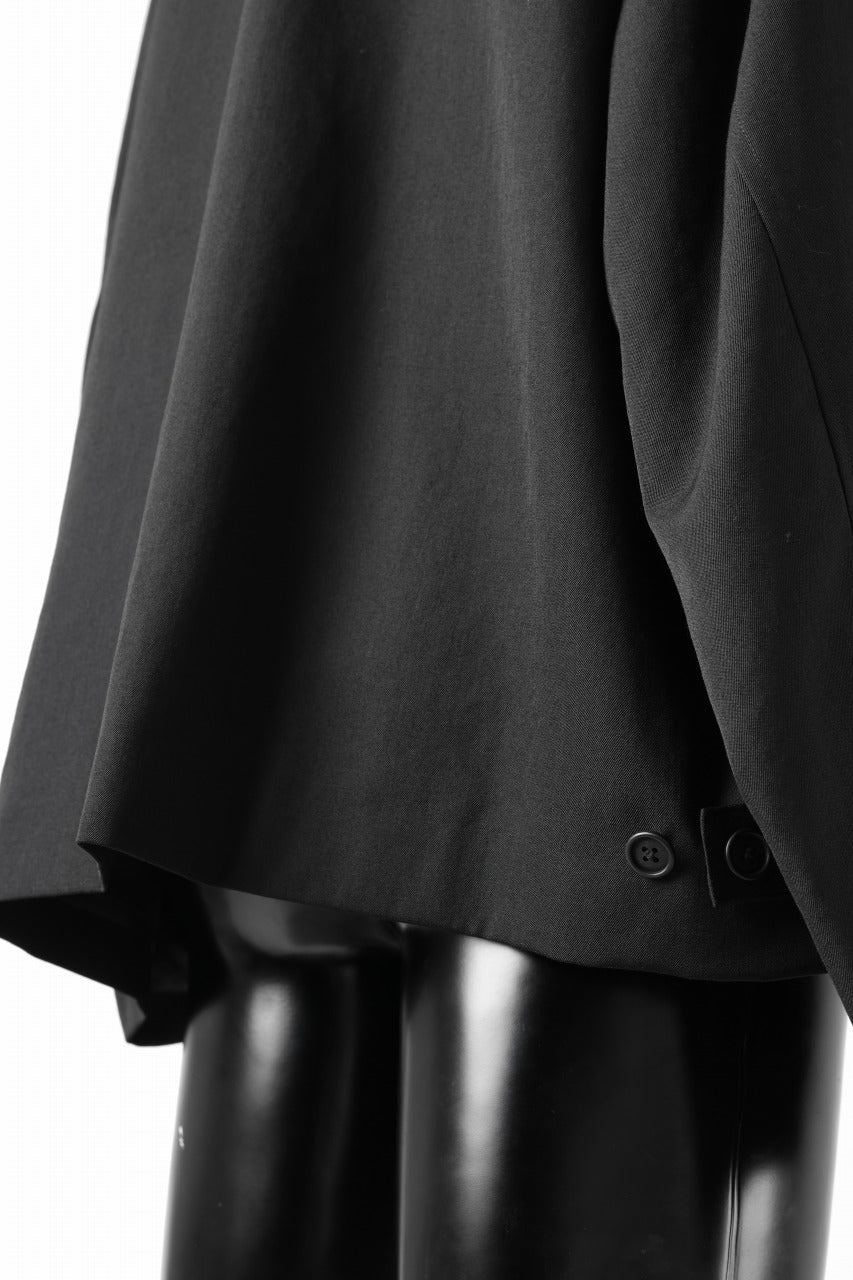 画像をギャラリービューアに読み込む, Y's for men CHEST FLAP BLOUSON / WRINKLED GABARDINE (BLACK)