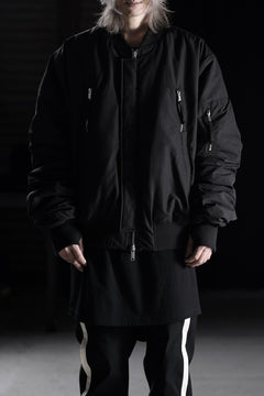 Load image into Gallery viewer, thom/krom FLIGHT BOMBER JACKET / WARM PADDED (BLACK)