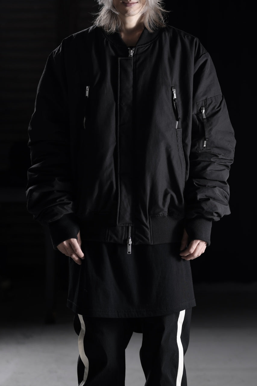 Load image into Gallery viewer, thom/krom FLIGHT BOMBER JACKET / WARM PADDED (BLACK)