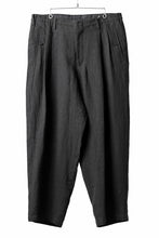 画像をギャラリービューアに読み込む, Y's for men TRIPLE STITCH PANTS / 40 LINEN (BLACK)