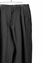 画像をギャラリービューアに読み込む, Y's for men TRIPLE STITCH PANTS / 40 LINEN (BLACK)