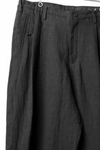 画像をギャラリービューアに読み込む, Y's for men TRIPLE STITCH PANTS / 40 LINEN (BLACK)